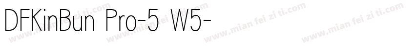 DFKinBun Pro-5 W5字体转换
